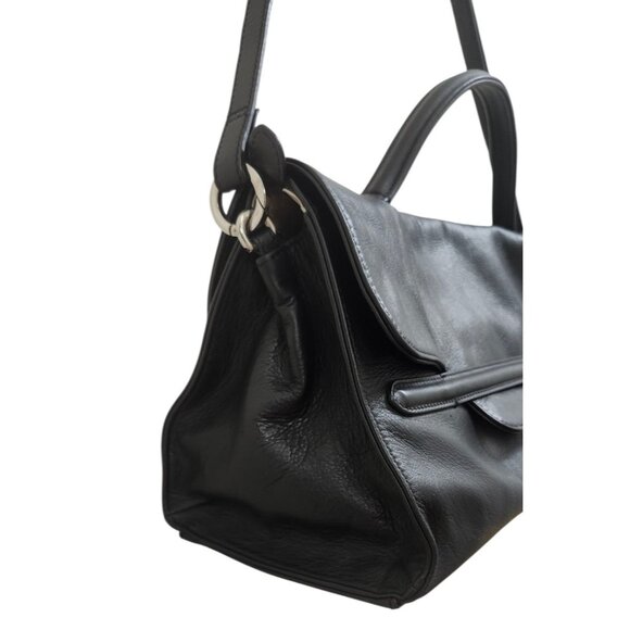 Zanellato Nina Tote Leather Shoulder Bag Satchel Minimalist Zip Compartments - Picture 7 of 16